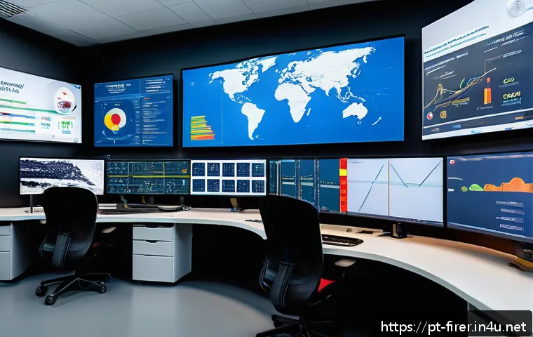 소방설비기사와 화재 감지 센서 활용 - A modern industrial control room featuring a diverse array of advanced smart fire detection sensors ...